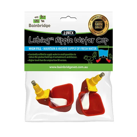 Bainbridge Nipple Lubing Cup - High Fill 2pk