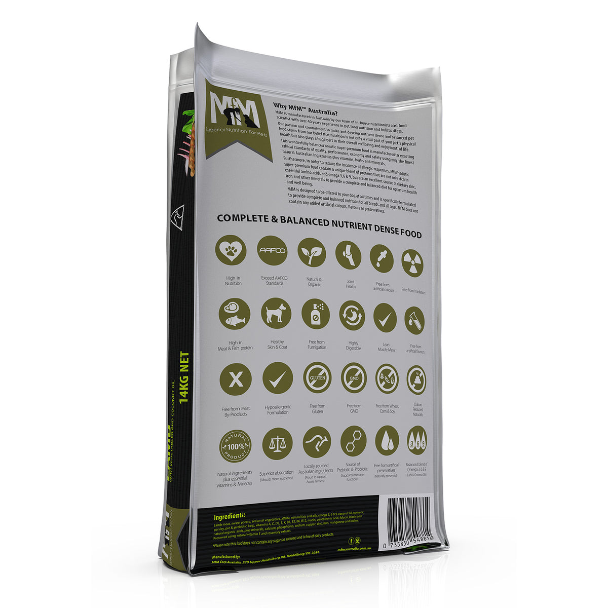 Meals for Mutts Single Protein Lamb Dry Dog Food