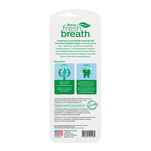 TropiClean Fresh Breath Oral Care Kit for Small and Medium Dogs