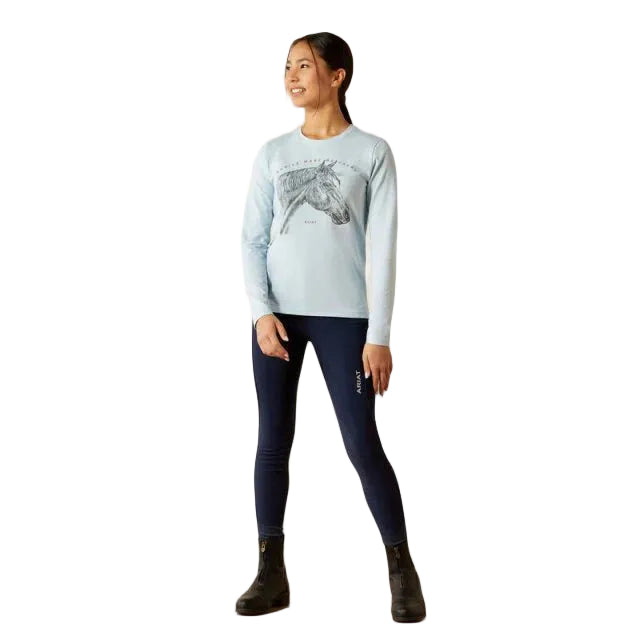 Ariat Girls Happy Long Sleeve T-Shirt