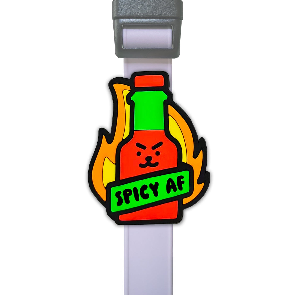 Jiby Charm Spicy AF Silicone Dog Collar Charm