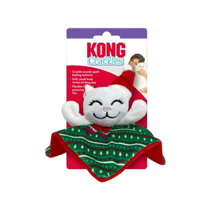 KONG Holiday Crackles Santa Kitty