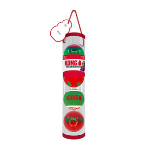 KONG Holiday Occasions Balls 4pk