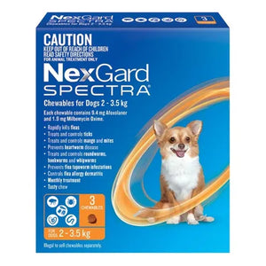 Nexgard Spectra Chewables for Dogs 2-3.5kg