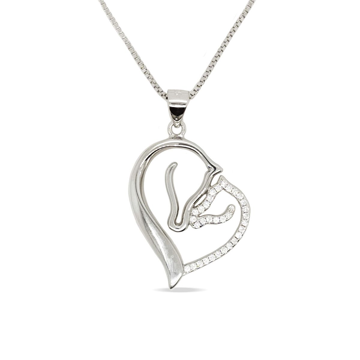 MCJ 591 S/S Cz Mare Foal Pendant