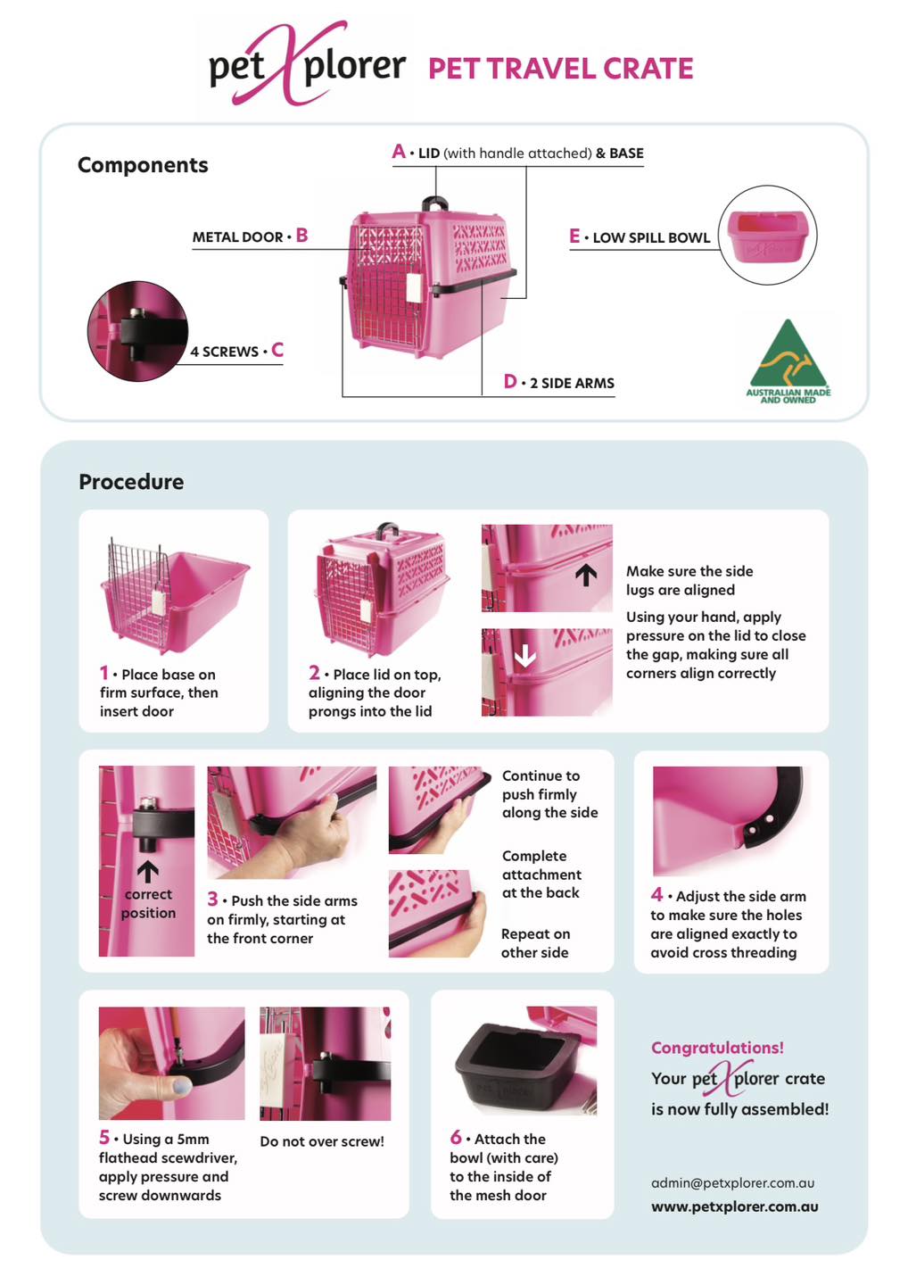 PETXPLORER Pet Travel Crate