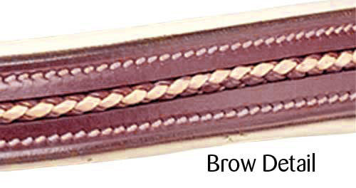 Oregon Plaited Brow Barcoo Bridle