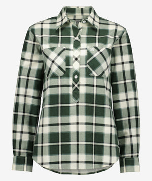 Swanndri Womens Egmont Half Placket Flannel Shirt