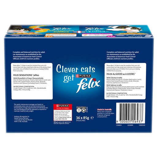 Felix Sensations Jellies Favourites Adult Wet Cat Food