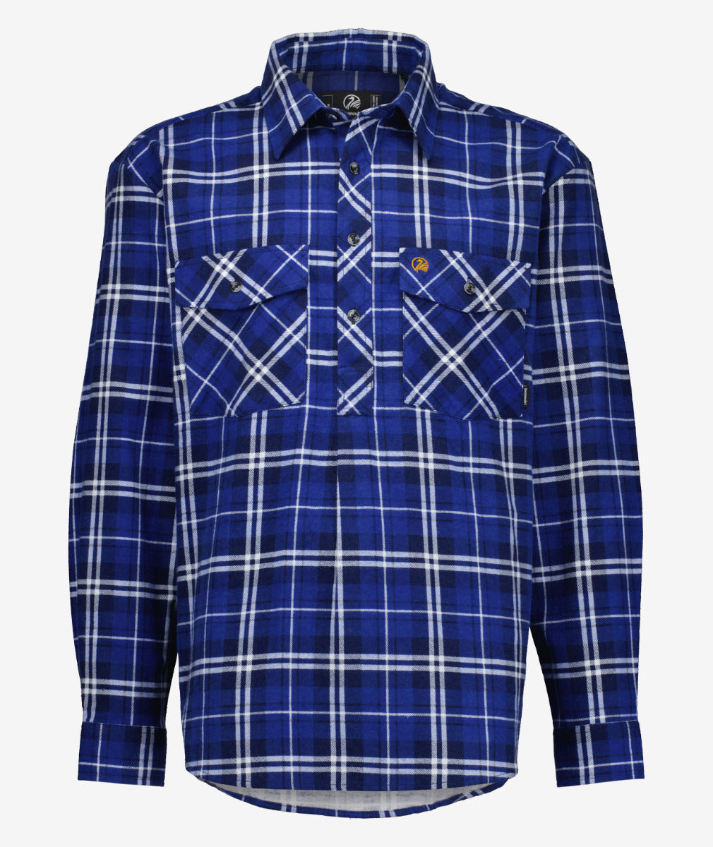 Swanndri Mens Egmont Half Placket Flannel Shirt