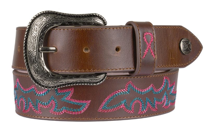 Twisted X Pink Ribbon Belt