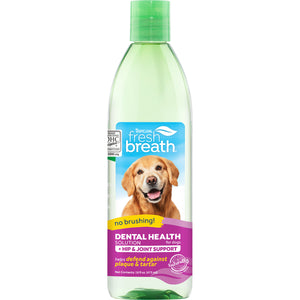 TropiClean Fresh Breath Dental Solution plus Hip and Joint Support
