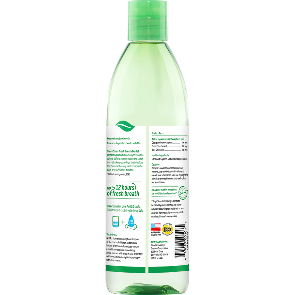 TropiClean Fresh Breath Water Additive for Dogs Original