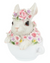 Cute Floral Rabbit In Teacup 15Cm