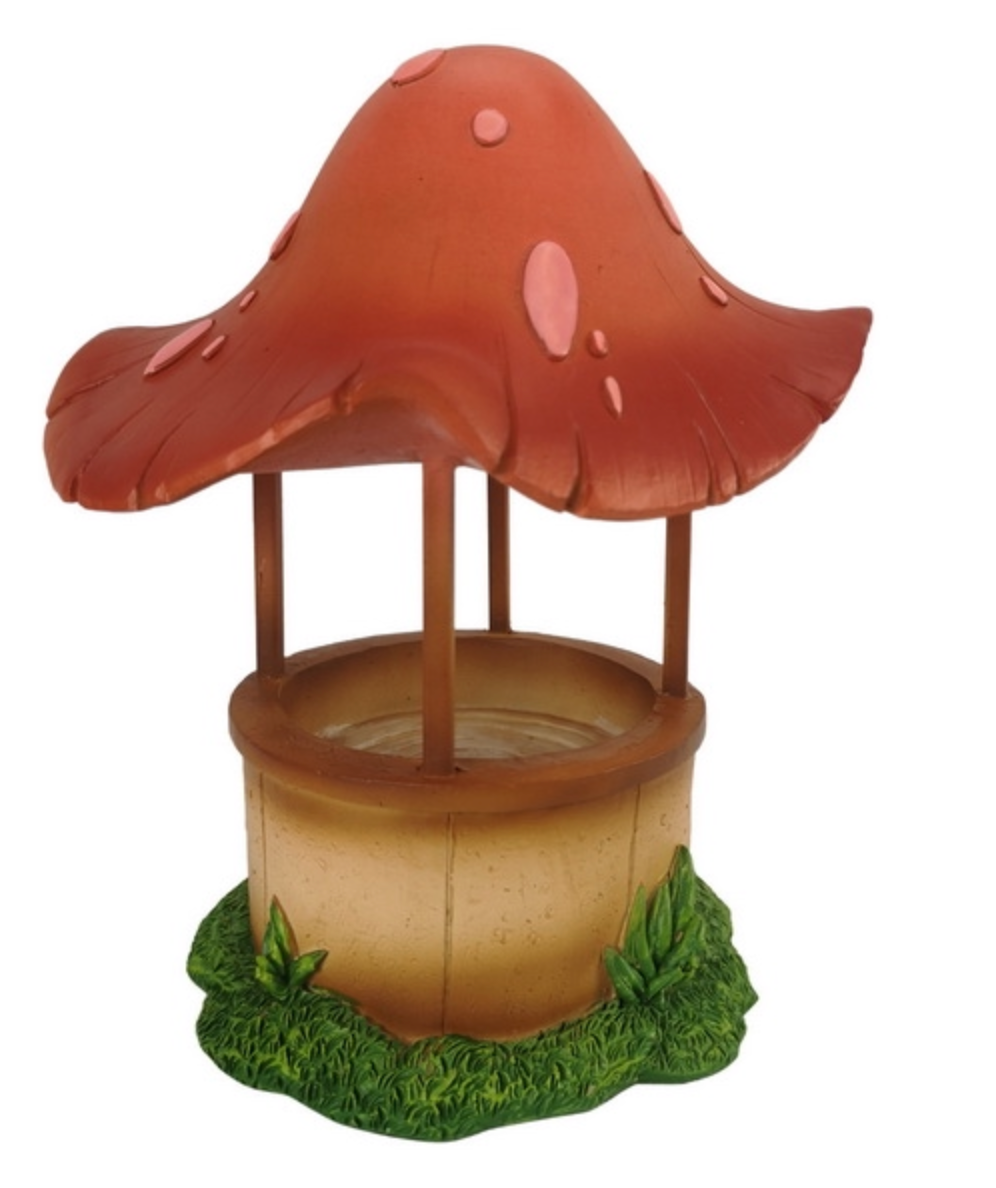 Fairy Garden Mushroom Well 19cm