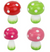 Cute Fairy Garden Mushrooms Asstd 8cm