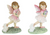 Fairy Holding Flowers with Rabbit Friend 9cm