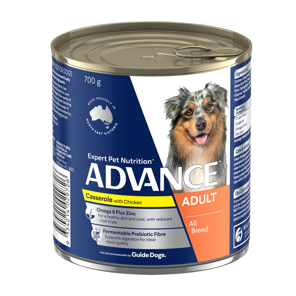 Advance Dog Adult All Breed Casserole with Chicken Wet Dog Food 700g