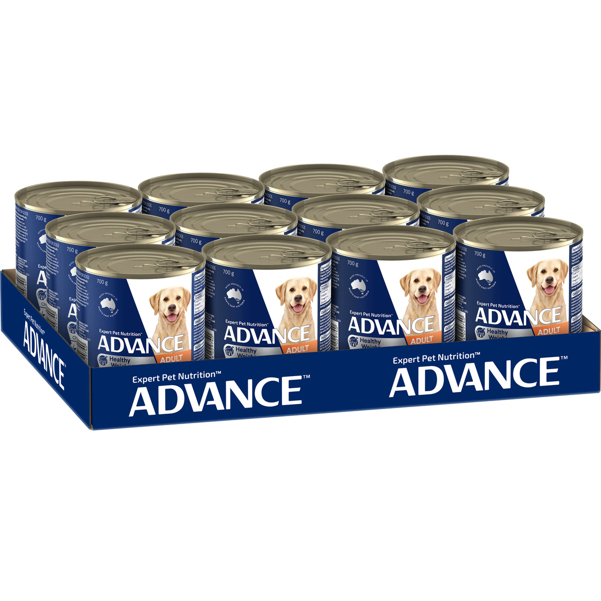 Advance Dog Adult All Breed Healthy Weight Chicken with Rice Wet Dog Food 700g