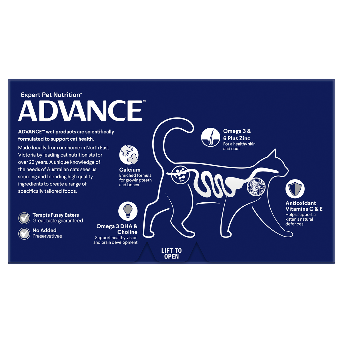 Advance Kitten Chicken And Salmon Trays Wet Cat Food