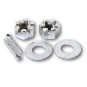 Ark Axle Slotted Nuts, Split Pins and Washers
