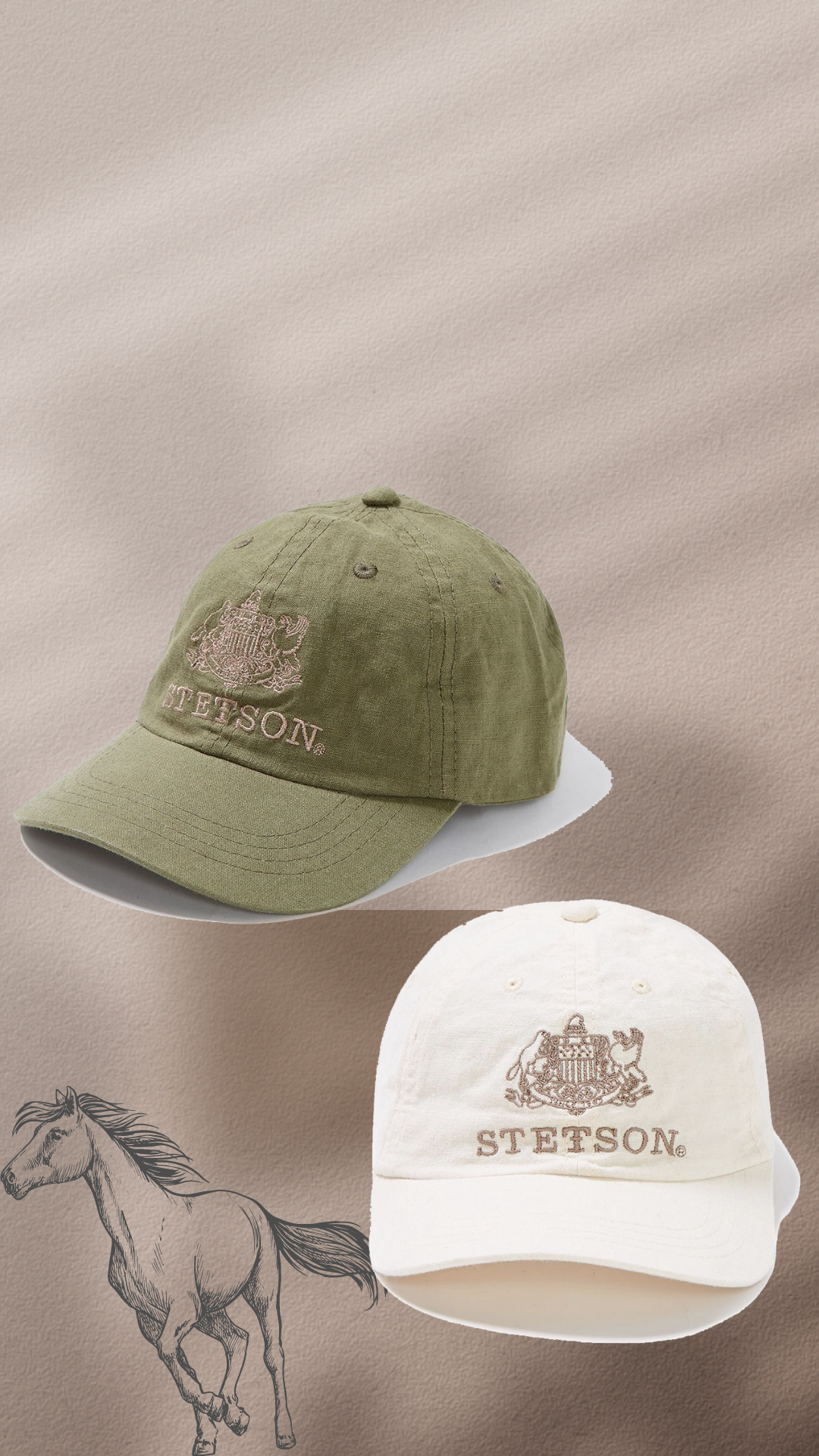 Stetson Cap Linen Khaki Brookies Rural Traders