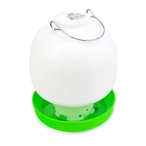 Bainbridge Green And White Ball Poultry Drinker