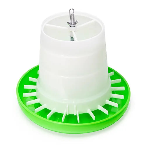Bainbridge Green And White Hanging Poultry Feeder
