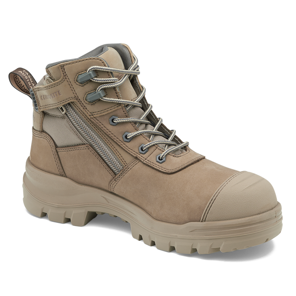 Blundstone 8553 Mens Rotoflex Mid Zip Side Safety Boot Brookies