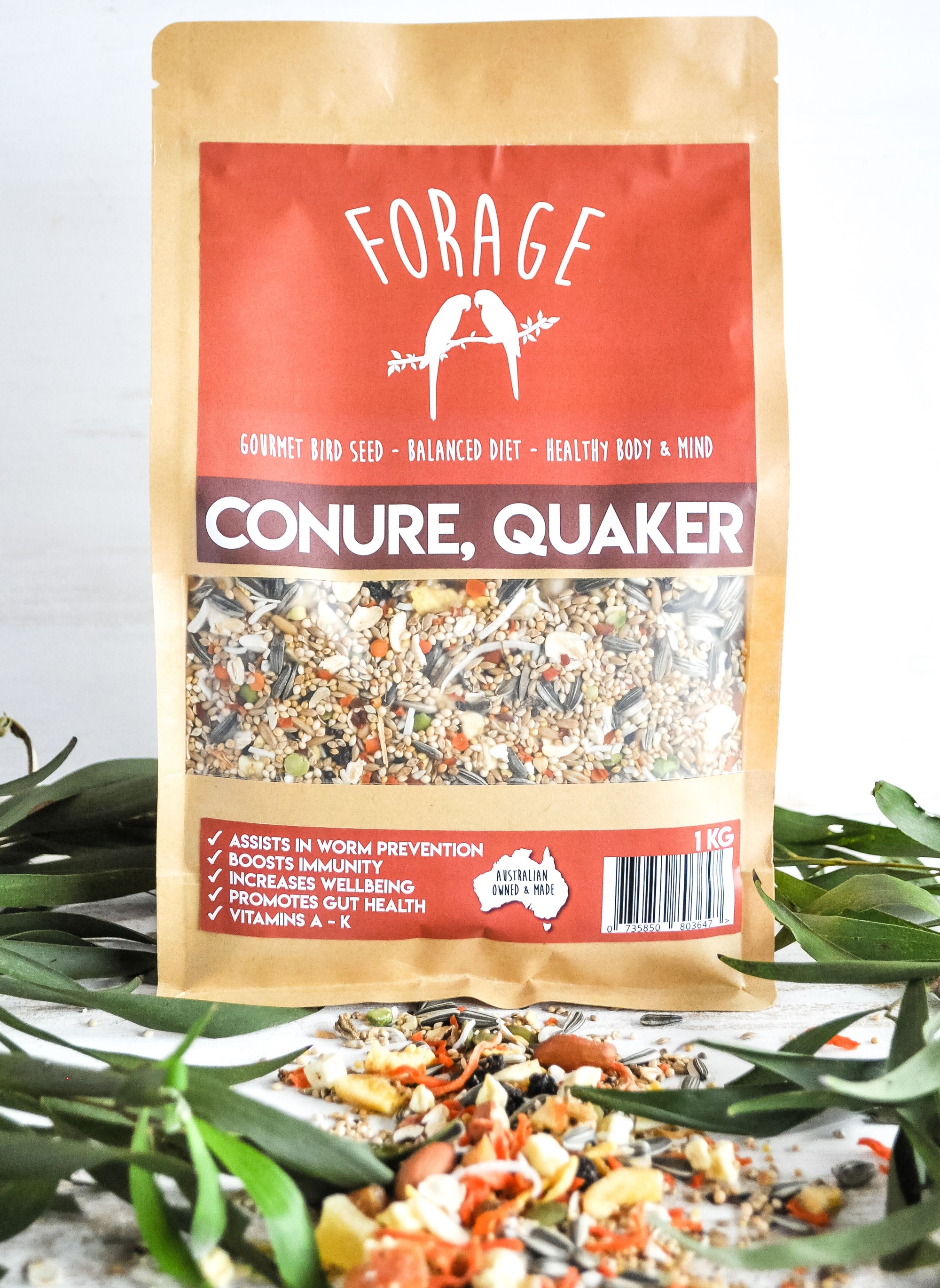 Forage Gourmet Conure and Quaker Blend