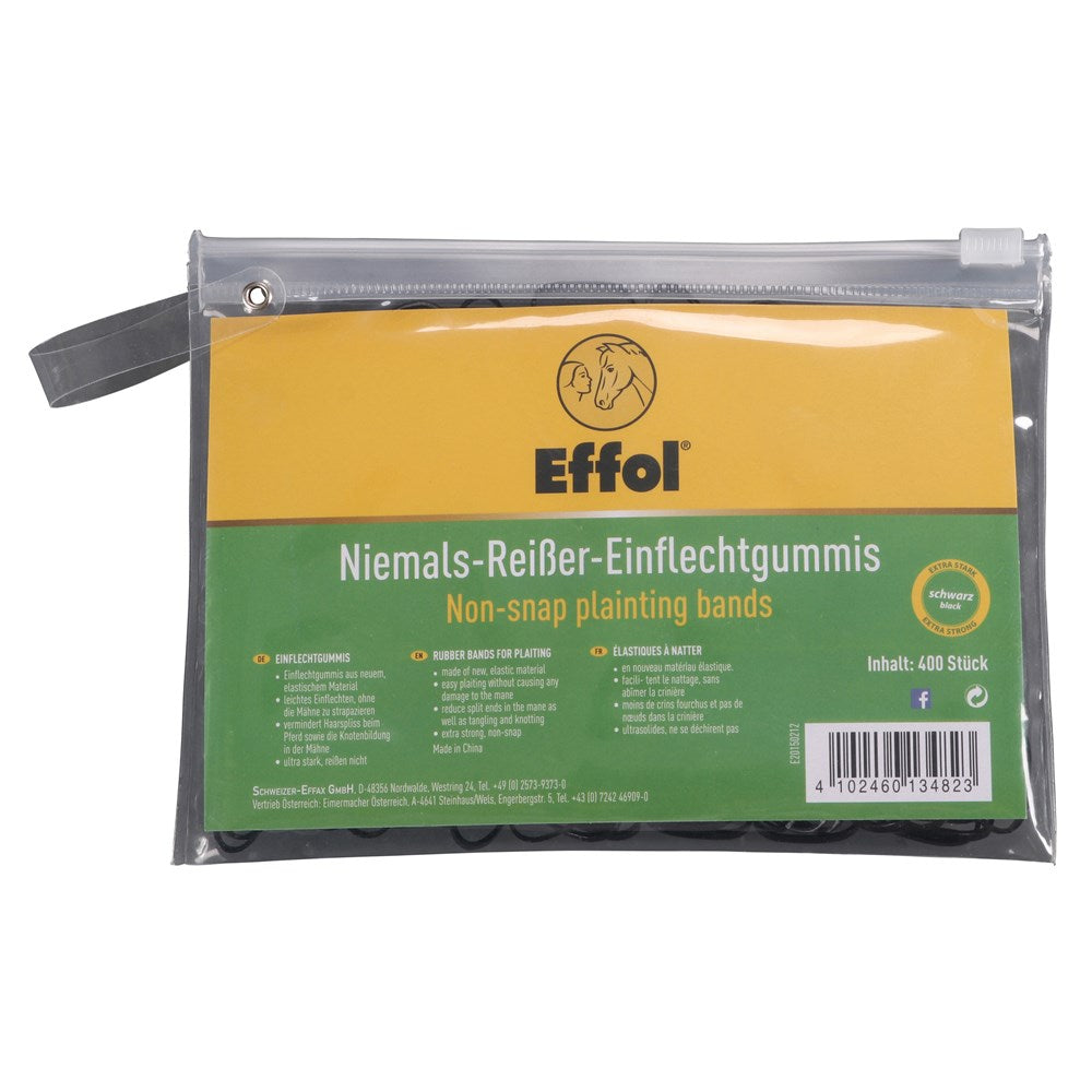 Effol Non-Snap Plaiting Bands 400 Per Packet