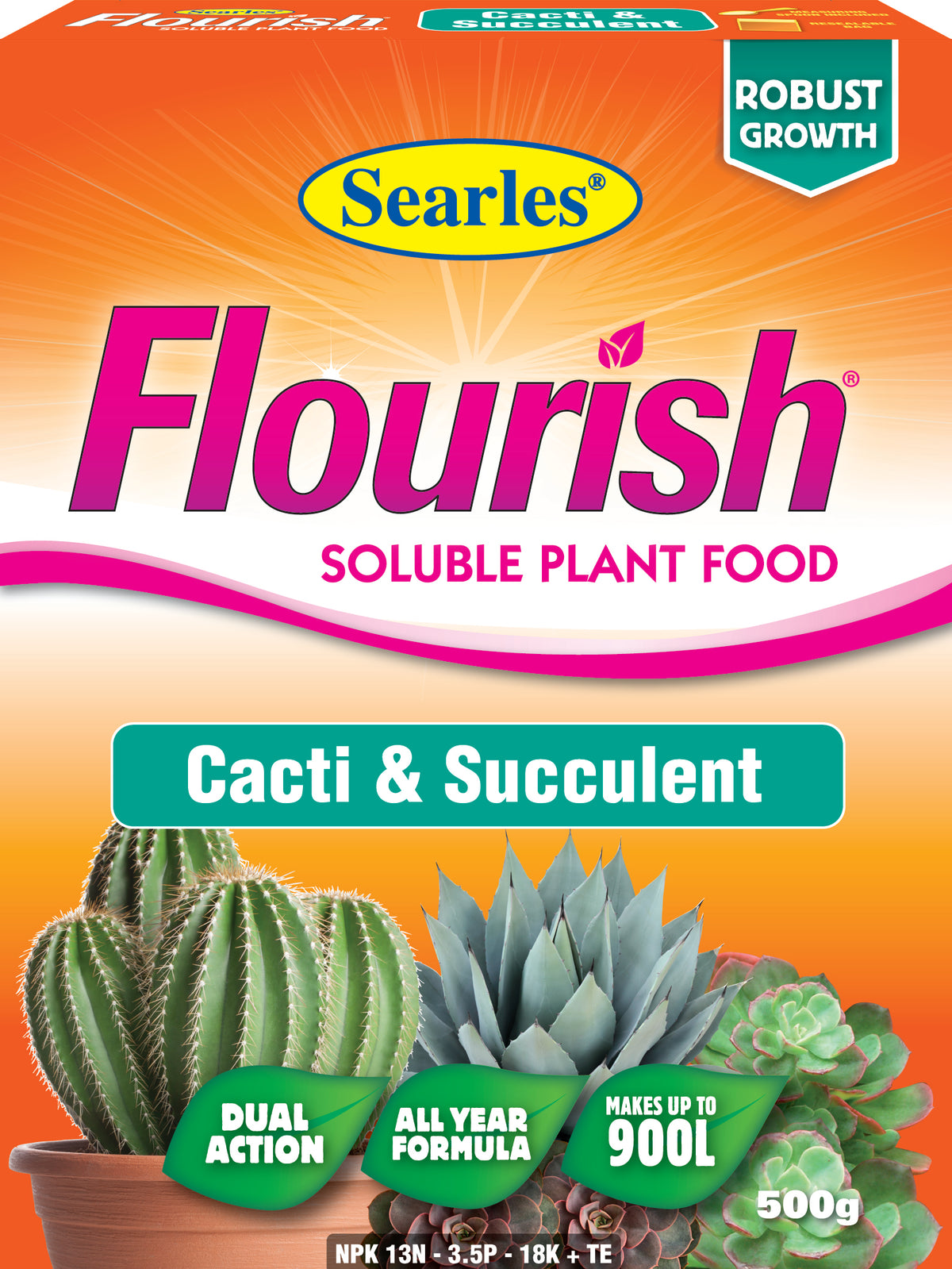 Searles Flourish Soluble Plant Food - Cacti & Succulent