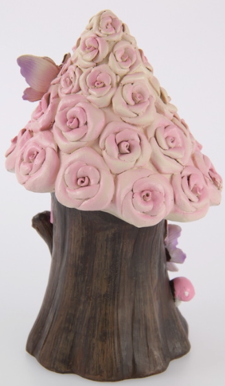 Fairy Garden Rose House - 19cm