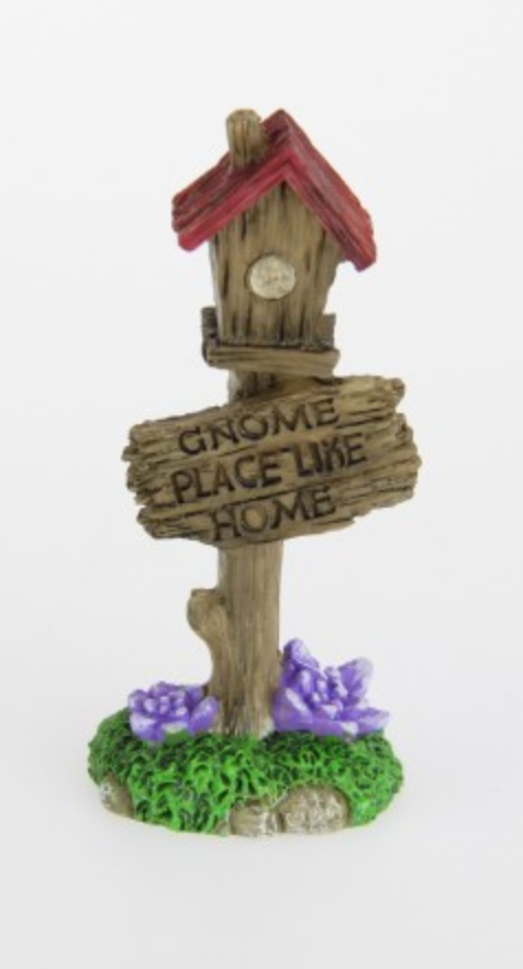 Fairy Garden Sign Post 3 Ass 11cm
