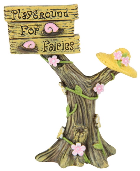 Fairy Garden Playground Sign - 11cm