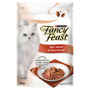 Fancy Feast Beef Salmon and Cheese Dry Food