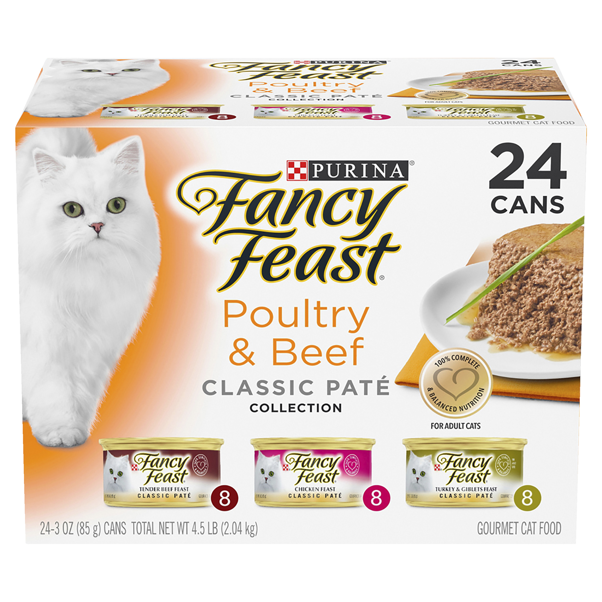 Fancy Feast Variety Poultry and Beef Classic Pate Collection