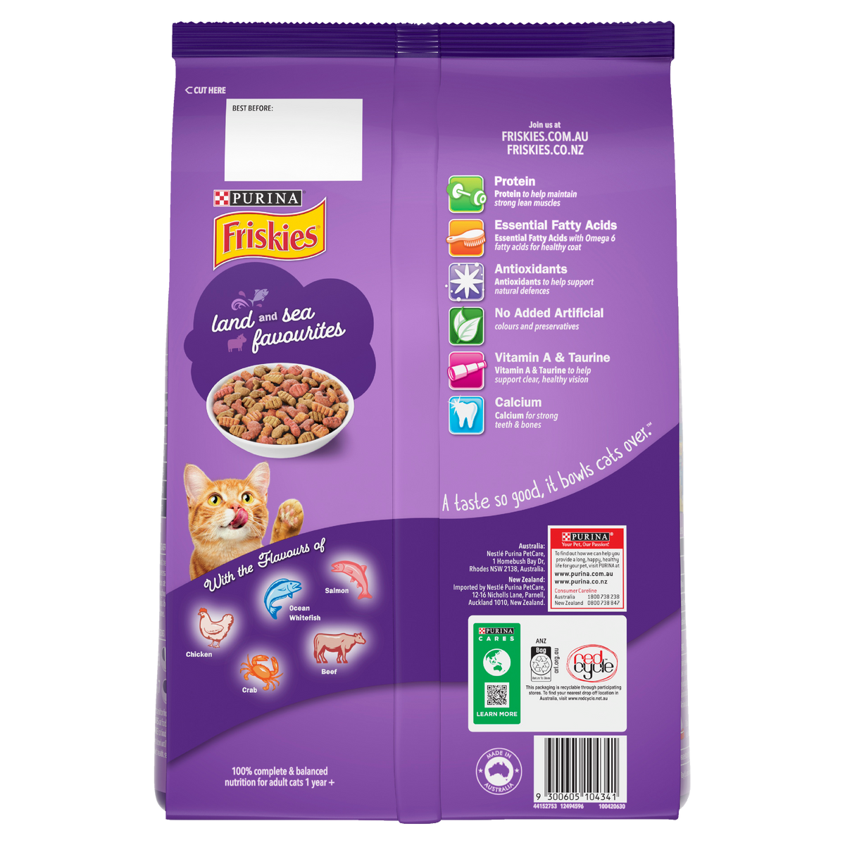 Friskies Surfin and Turfin Favourites Dry Food