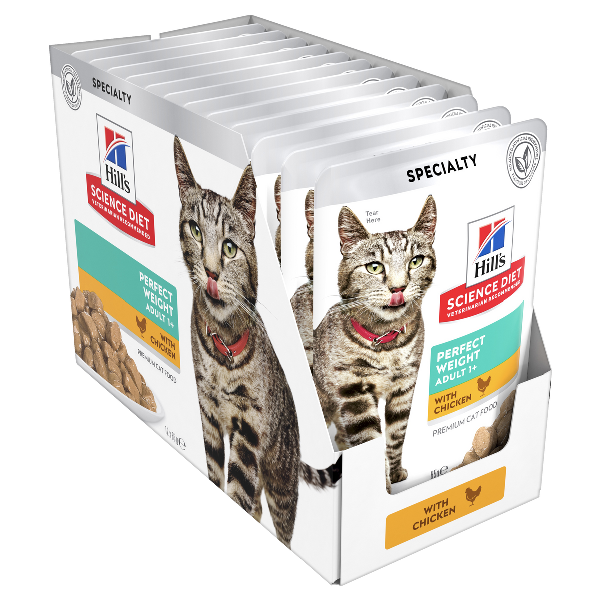 Hills Science Diet Adult Perfect Weight Chicken Pouch Wet Cat Food