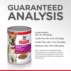 Hills Science Diet Adult Beef and Barley Wet Dog Food