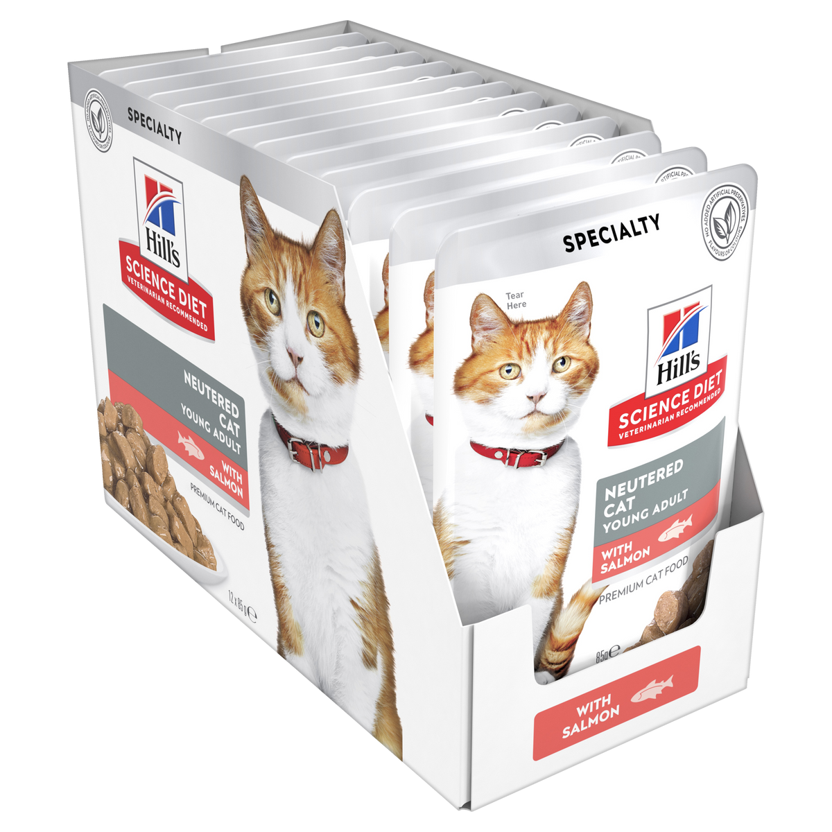 Hills Science Diet Adult Neutered Cat Salmon Pouch Wet Cat Food