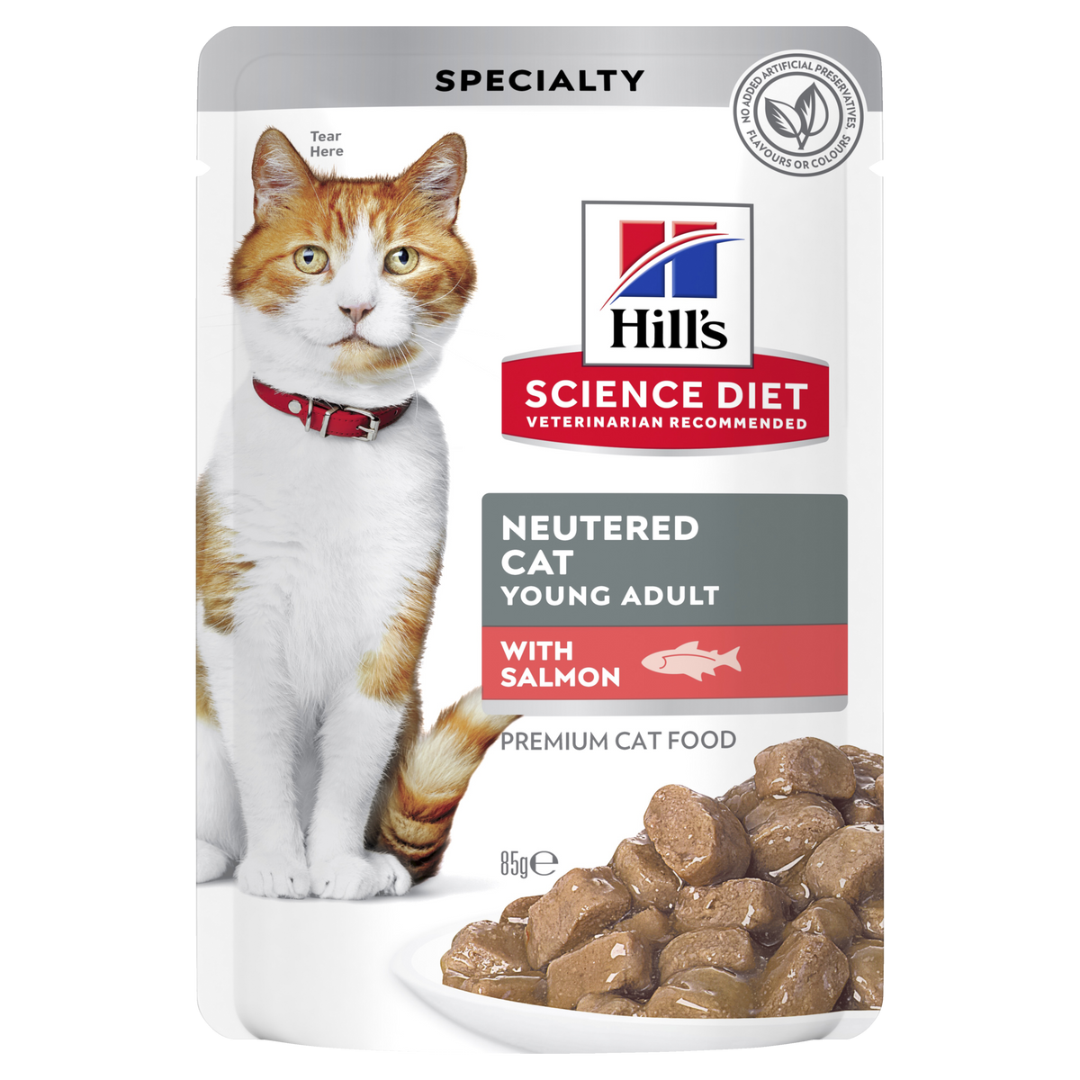 Hills Science Diet Adult Neutered Cat Salmon Pouch Wet Cat Food