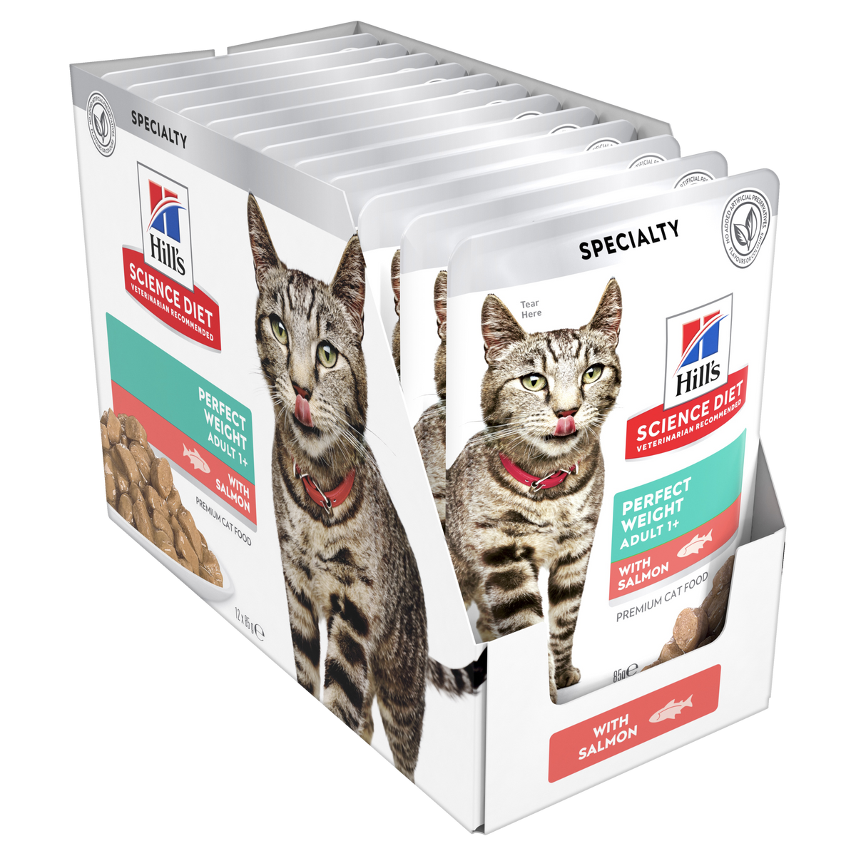 Hills Science Diet Adult Perfect Weight Salmon Pouch Wet Cat Food
