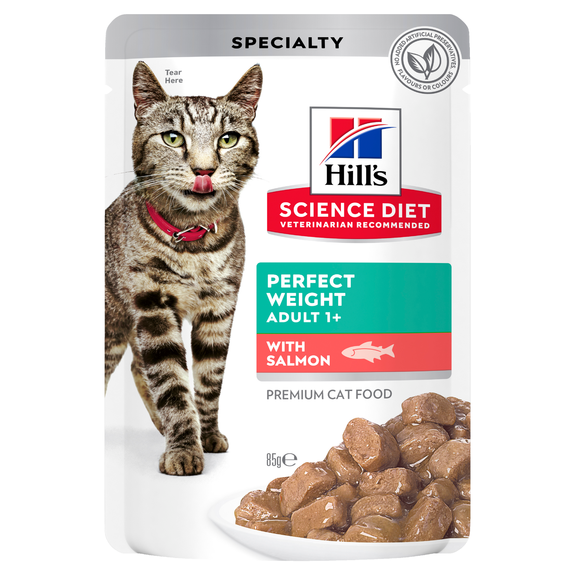 Hills Science Diet Adult Perfect Weight Salmon Pouch Wet Cat Food