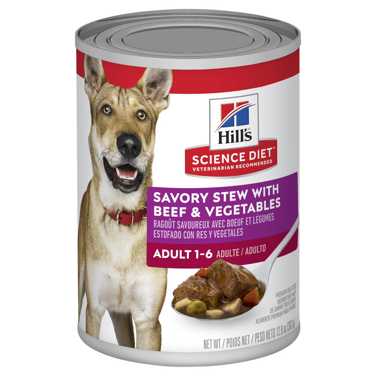 Hills Science Diet Adult Savory Stew Beef Wet Dog Food
