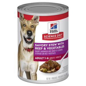 Hills Science Diet Adult Savory Stew Beef Wet Dog Food