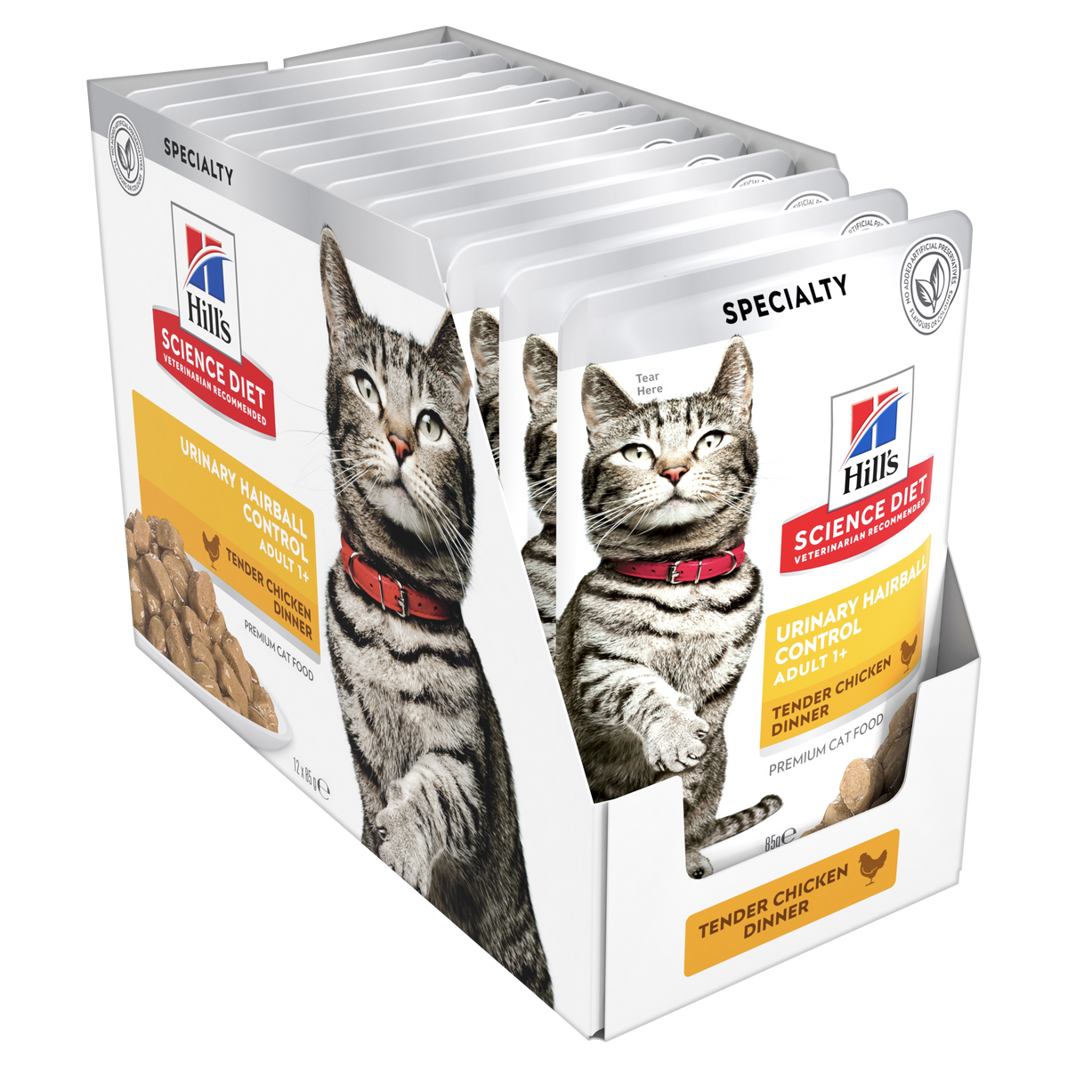 Hills Science Diet Adult Urinary Health & Hairball Control Chicken Pouch Wet Cat Food