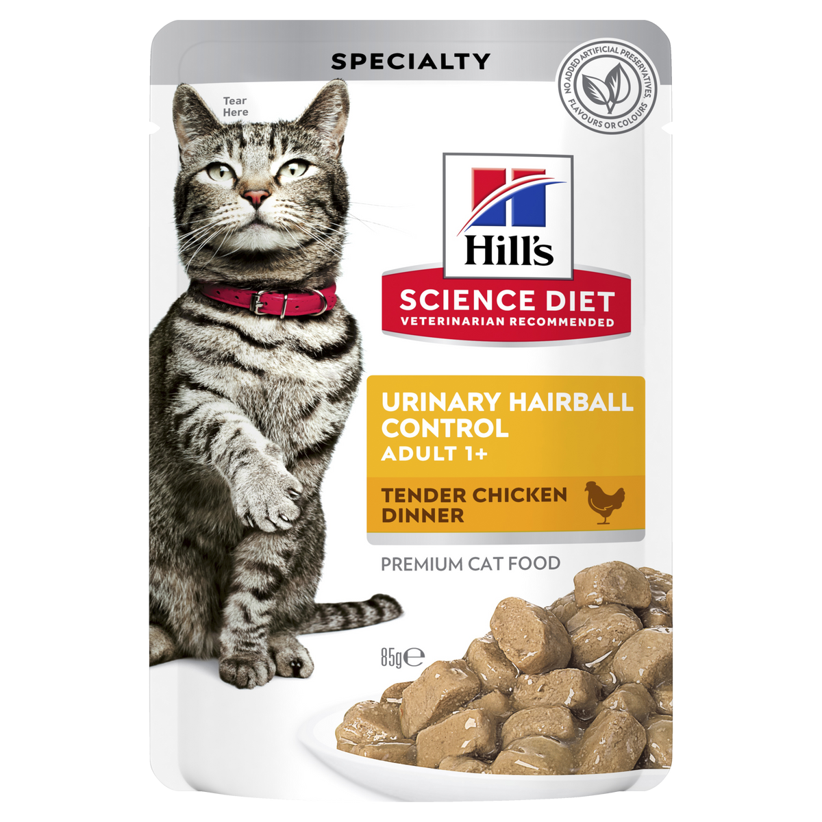 Hills Science Diet Adult Urinary Health & Hairball Control Chicken Pouch Wet Cat Food