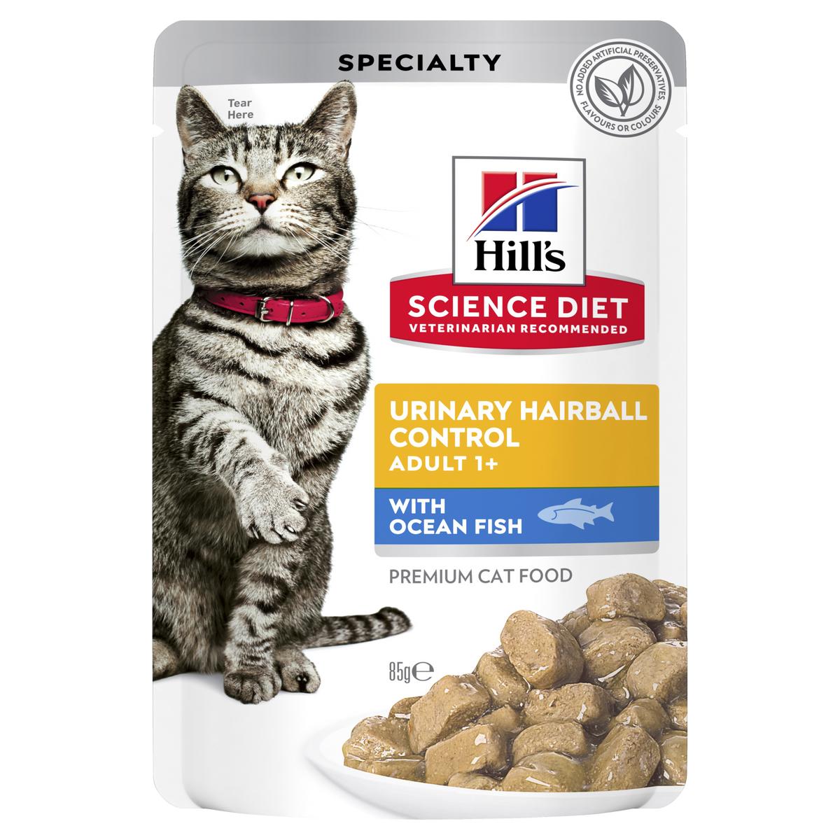 Hills Science Diet Adult Urinary Health & Hairball Control Ocean Fish Pouch Wet Cat Food