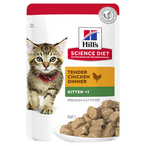 Hills Science Diet Kitten Chicken Pouch Wet Cat Food